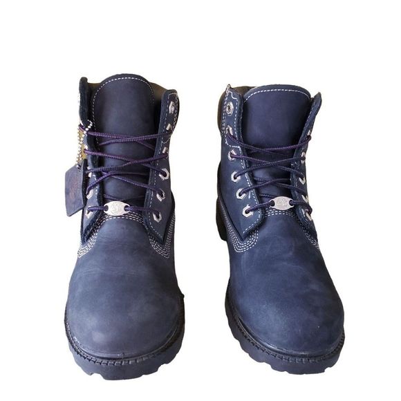 Timberland Blue Suede Boots sz 8 - Picture 4 of 5